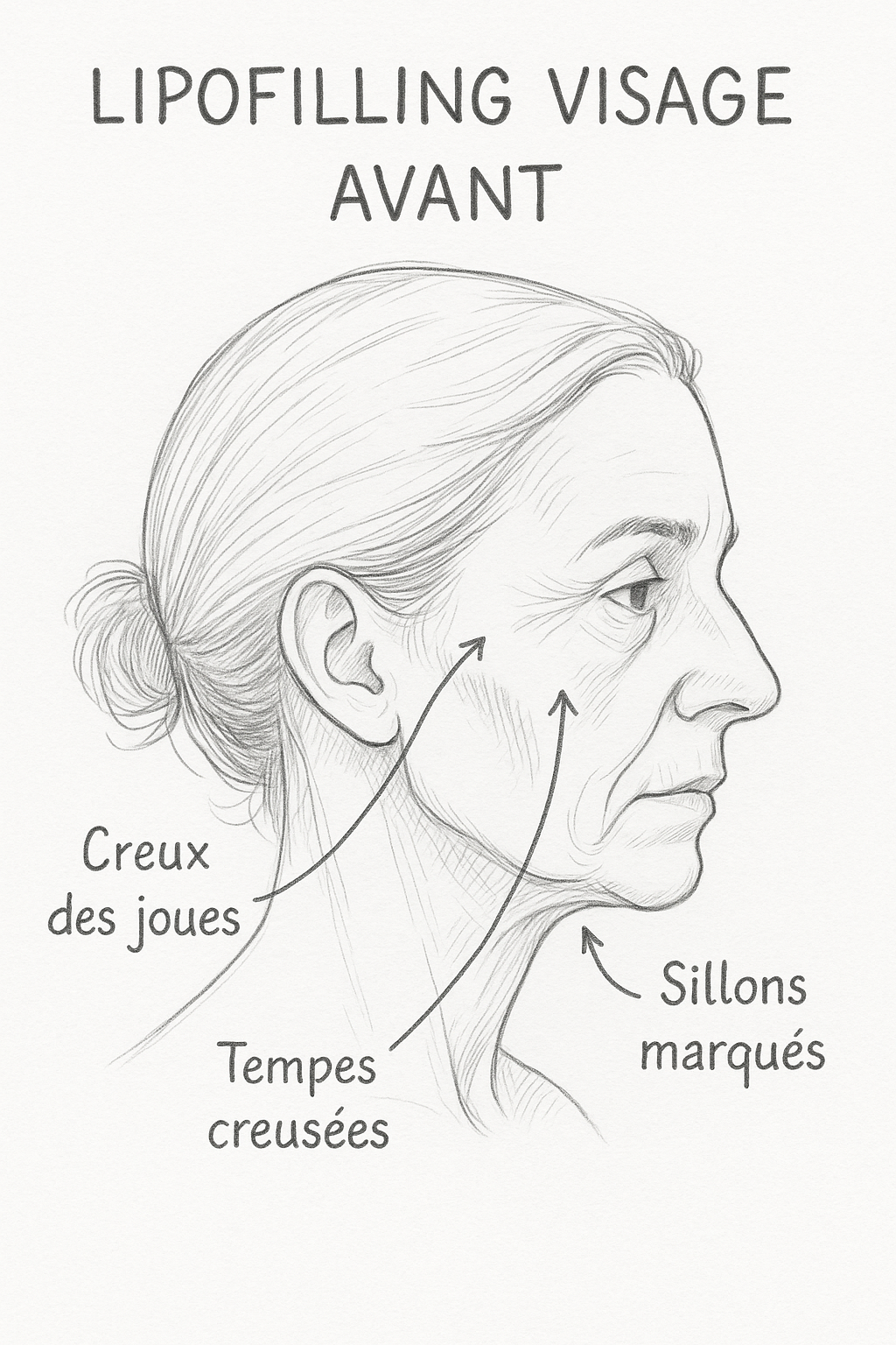 Avant lipofilling du visage