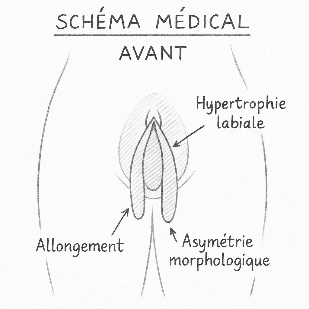 Avant nymphoplastie